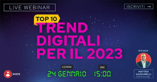 WEBINAR: Top 10 Trend Digitali per il 2023